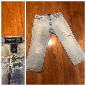 Plus Size Distressed Jeans